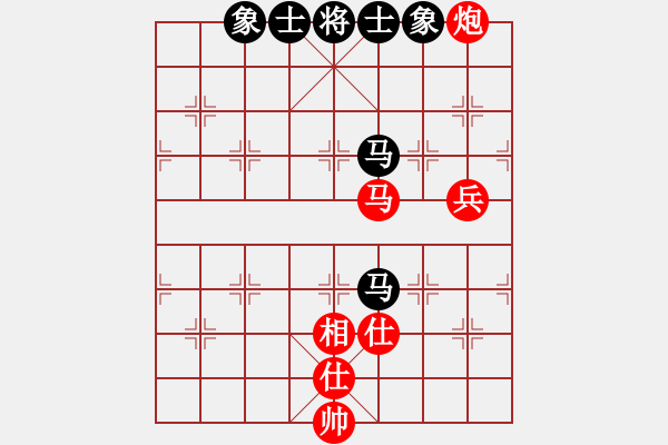 象棋棋谱图片：满山读秒狗(天罡)-和-村上无奈(9星) - 步数：110 