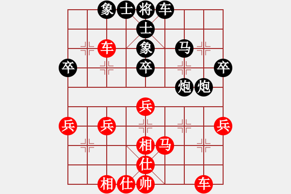 象棋棋譜圖片：2006年迪瀾杯弈天聯(lián)賽第一輪放手一搏(2段)-勝-千島棋社己(5r) - 步數(shù)：40 