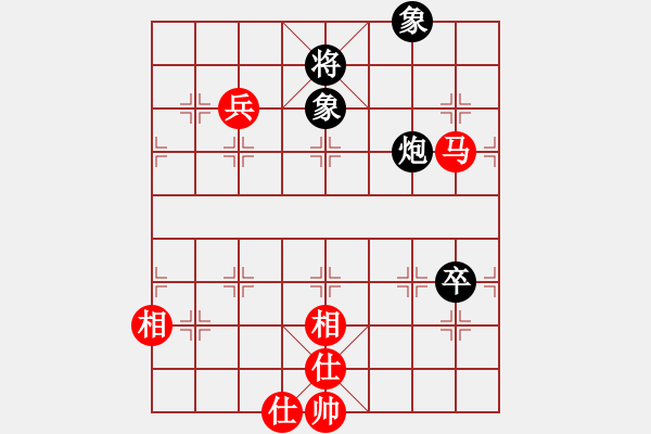 象棋棋谱图片：duongqua(3段)-和-pcll(9段) - 步数：116 