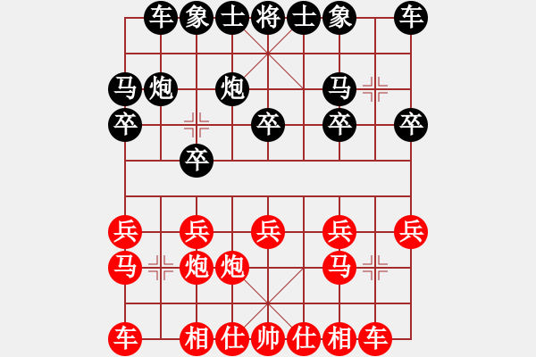 象棋棋譜圖片：小棋豬(地煞)-負(fù)-蒲陽(yáng)陳二(地煞) - 步數(shù)：10 