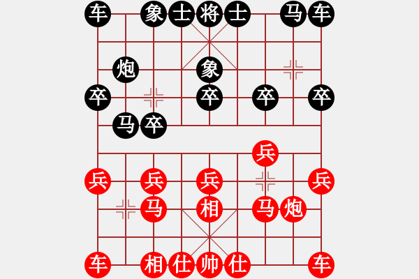 象棋棋譜圖片：廣東聯(lián)盟 楊奇清 和 廣東王村港 林信.pgn - 步數(shù)：10 