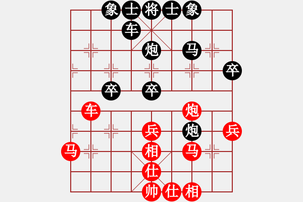 象棋棋譜圖片：首席棋評員(9段)-和-興福(7段) - 步數(shù)：40 