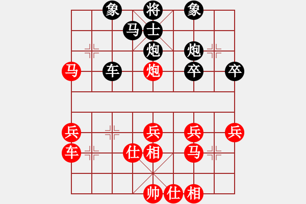 象棋棋譜圖片：天罡北斗(月將)-和-聶風(fēng)無敵(8段) - 步數(shù)：40 