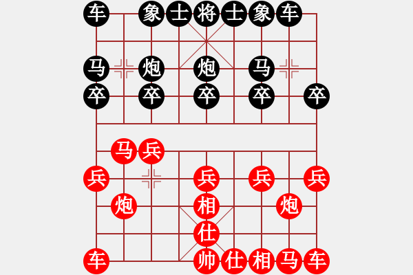 象棋棋譜圖片：摩西十戒[黑] -VS- 彎月小船[紅] - 步數(shù)：10 