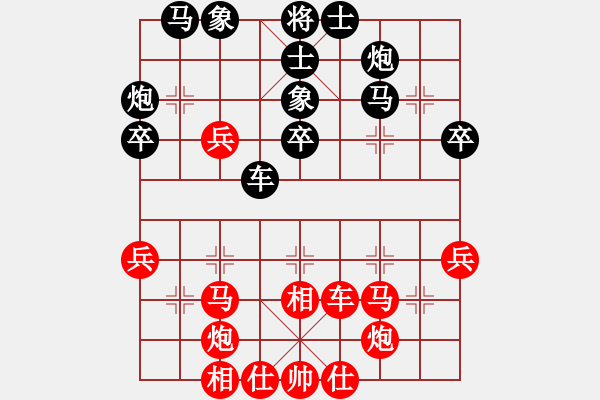 象棋棋譜圖片：東山一朱(至尊)-勝-弈林狂人(月將) - 步數(shù)：40 