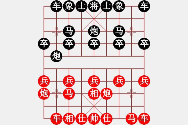 象棋棋譜圖片：程鳴 先和 趙鑫鑫 - 步數(shù)：10 