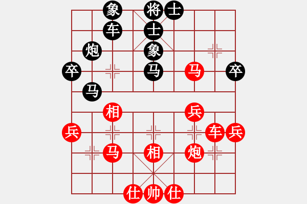 象棋棋譜圖片：ledayong負(fù)luoguoxin-順跑黑車4進(jìn)4變化20201201 - 步數(shù)：40 