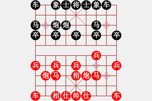 象棋棋譜圖片：謝建勇先和張雄 - 步數(shù)：10 