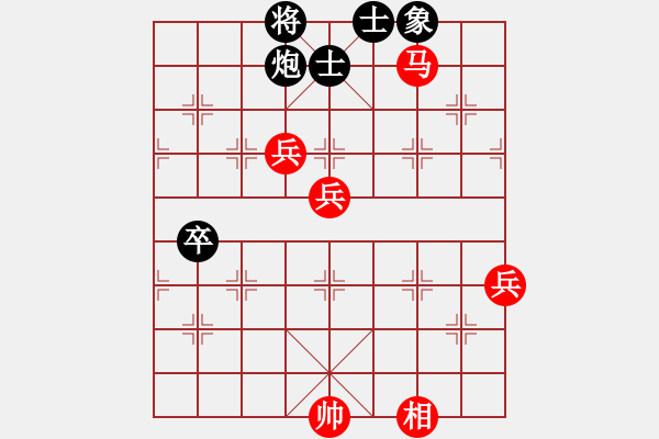 象棋棋譜圖片：五七炮互進三兵對屏風(fēng)馬邊卒右馬外盤河 士6進5變 彈出阮心聲(日帥)-勝-來者一般(9段) - 步數(shù)：100 