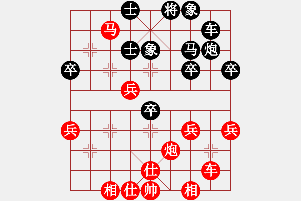 象棋棋譜圖片：《全力抗衡，笑到最后！》潢川大龍【先負(fù)】寧波戚文卿(2015-3-20弈于大師網(wǎng)棋室) - 步數(shù)：40 