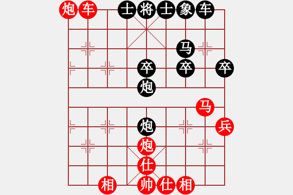 象棋棋譜圖片：花癡和尚(1段)-勝-鹽都天車(1段) - 步數(shù)：42 