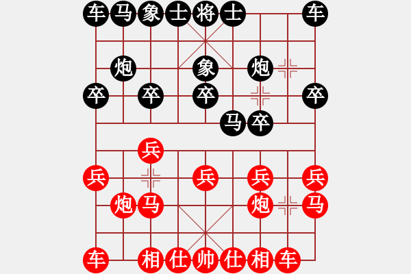 象棋棋譜圖片：梅江區(qū)棋協(xié)隊 顏天城 先和 五華陶然居象棋隊 何三 - 步數(shù)：10 