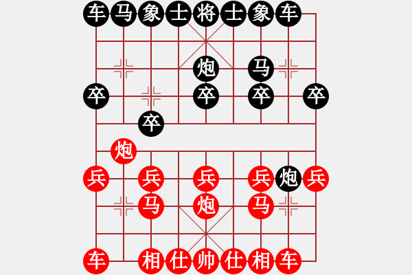 象棋棋譜圖片：lxtjack 20141002 num2 lost with black - 步數(shù)：10 