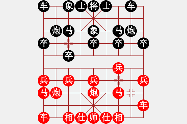 象棋棋譜圖片：弈林精華棋藝社 金庸-烈日金輪 先勝 新建棋協(xié)吳 - 步數(shù)：10 