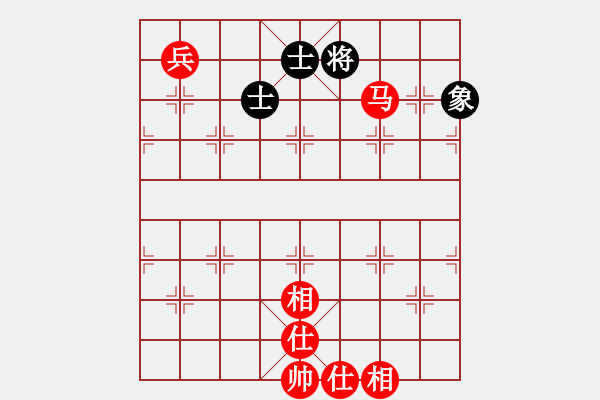 象棋棋譜圖片：馬兵必勝殘局抽將與吃光 - 步數(shù)：0 