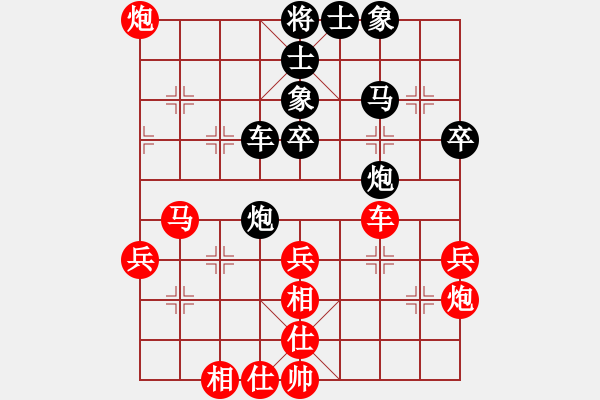 象棋棋譜圖片：后負(fù)王奶方仙人指路對(duì)士角炮或過(guò)宮炮 - 步數(shù)：44 