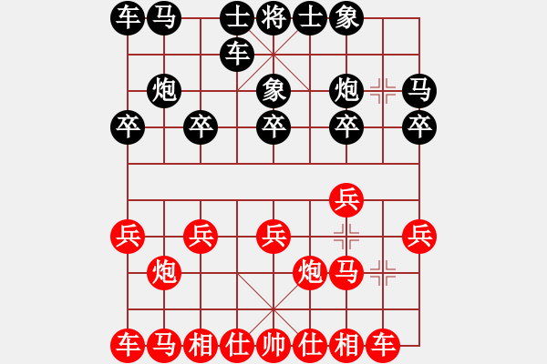 象棋棋譜圖片：風林韓竹(日帥)-勝-陽陽學弈(9段) - 步數(shù)：10 