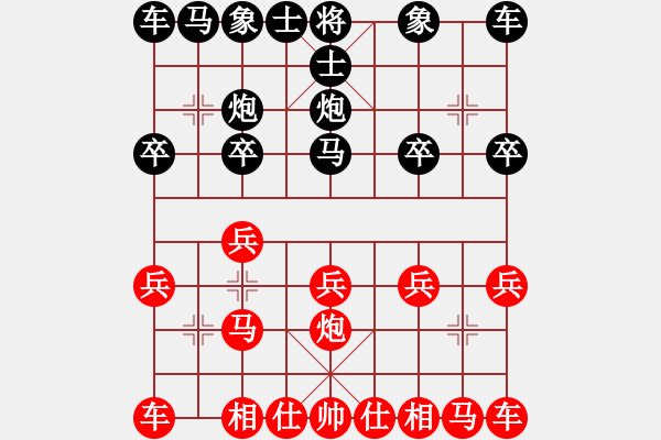 象棋棋譜圖片：〖仙界〗_小貓貓ING[紅] -VS- bbboy002[黑] - 步數(shù)：10 