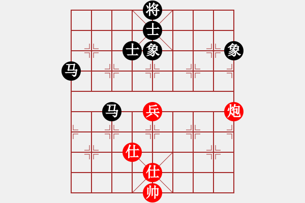 象棋棋譜圖片：luoguoxin和ledayong-進7卒對過宮炮20201207 - 步數(shù)：100 