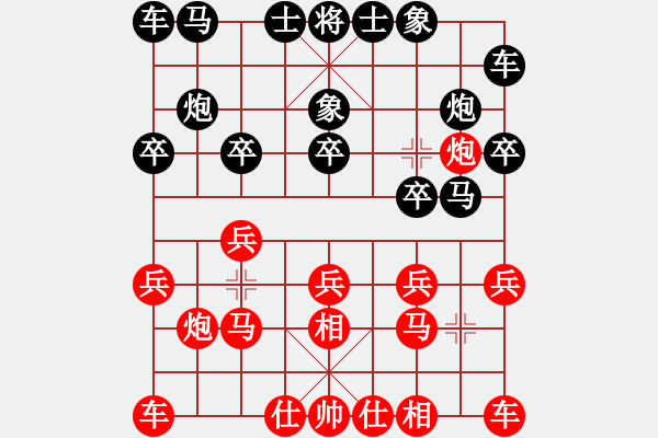 象棋棋譜圖片：hsuein(5段)-勝-xhlzrcc(1段) - 步數(shù)：10 