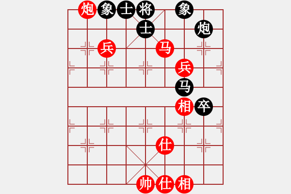 象棋棋譜圖片：葬心紅勝隨風(fēng)ＡＡＡＡＡ【對(duì)兵轉(zhuǎn)兵底炮】 - 步數(shù)：125 