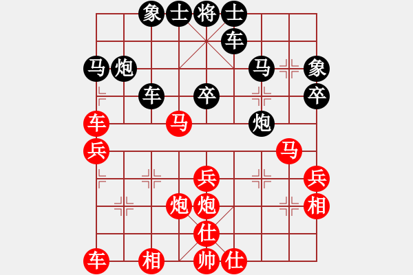 象棋棋譜圖片：ｌｉｎ[370913262] -VS- 橫才俊儒[292832991] - 步數(shù)：40 