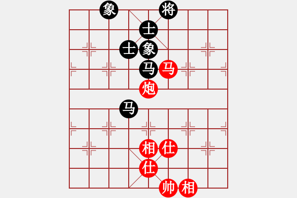 象棋棋譜圖片：464局 C13- 中炮右橫車對(duì)屏風(fēng)馬 紅邊炮-BugChess Plus 19-07-08 x6 - 步數(shù)：120 