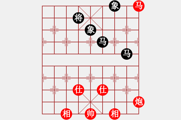 象棋棋譜圖片：464局 C13- 中炮右橫車對(duì)屏風(fēng)馬 紅邊炮-BugChess Plus 19-07-08 x6 - 步數(shù)：300 