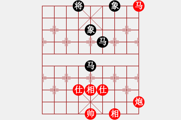 象棋棋譜圖片：464局 C13- 中炮右橫車對(duì)屏風(fēng)馬 紅邊炮-BugChess Plus 19-07-08 x6 - 步數(shù)：310 