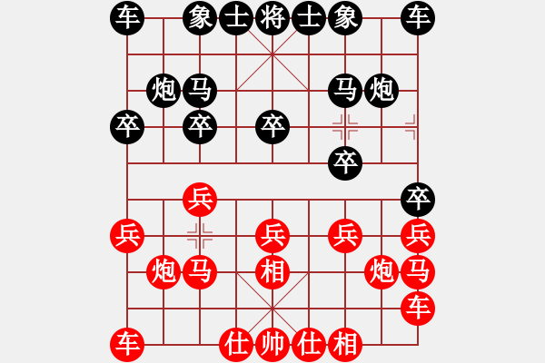 象棋棋譜圖片：佳佳元旦免(9段)-勝-傲嬌的菠蘿(9段) - 步數(shù)：10 