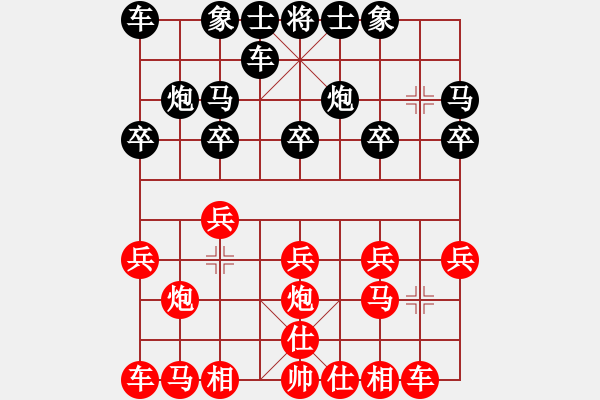 象棋棋譜圖片：聯(lián)眾世界象棋對局：zcczcc003(5級棋士) 負(fù) 聾啞棋王(3級棋士) - 步數(shù)：10 