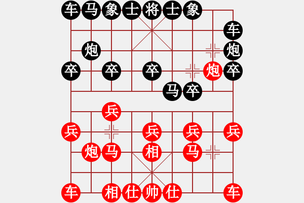 象棋棋譜圖片：新疆維吾爾自治區(qū)體育局 金華 負 遼寧省體育總會 李冠男 - 步數(shù)：10 