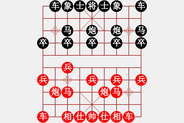 象棋棋谱图片：李玥 先负 姜曌慈 - 步数：10 