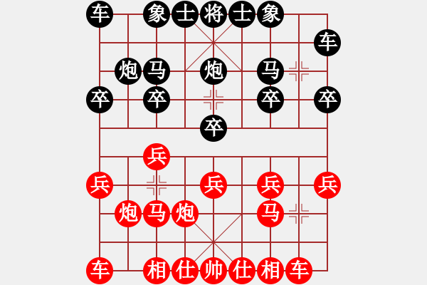 象棋棋譜圖片：2013大師網(wǎng)網(wǎng)名爭(zhēng)霸賽第1輪：動(dòng)力火鍋 先勝 woshi77 - 步數(shù)：10 