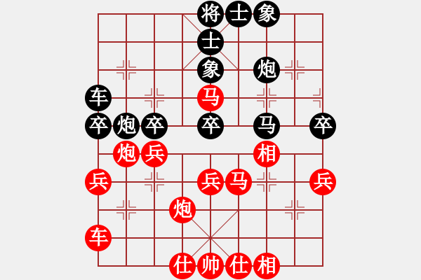 象棋棋譜圖片：第五輪第6臺(tái)通許陳瑞科先負(fù)杞縣劉廣清 - 步數(shù)：40 