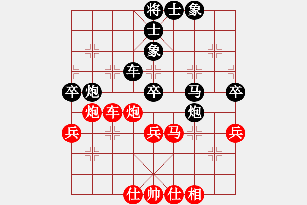 象棋棋譜圖片：第五輪第6臺(tái)通許陳瑞科先負(fù)杞縣劉廣清 - 步數(shù)：47 