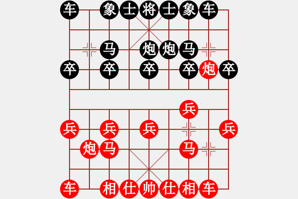 象棋棋譜圖片：仙人指路對中炮（我先勝Q(mào)Q都尉） - 步數(shù)：10 