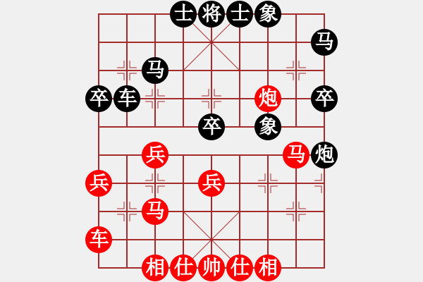 象棋棋譜圖片：1062局 A06- 兵底炮局-旋風(fēng)引擎23層 (先和) 象棋旋風(fēng)九代專(zhuān)業(yè)版(專(zhuān)業(yè)) - 步數(shù)：30 