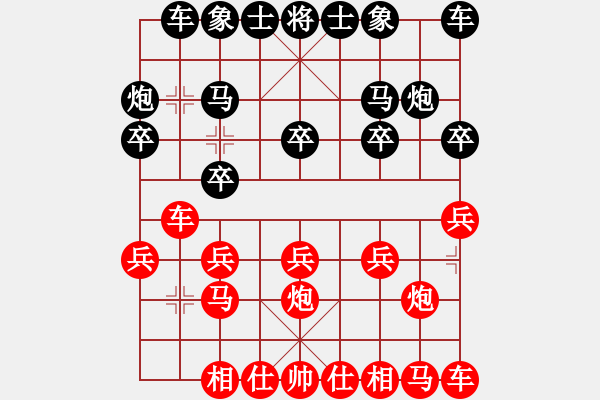 象棋棋譜圖片：我愛你ivhi[紅] -VS- bbboy002[黑] - 步數(shù)：10 