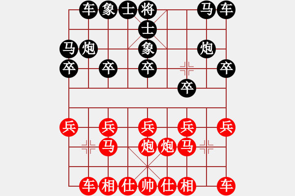 象棋棋谱图片：孙大圣(8段)-和-游戏金鹰(8段) - 步数：10 