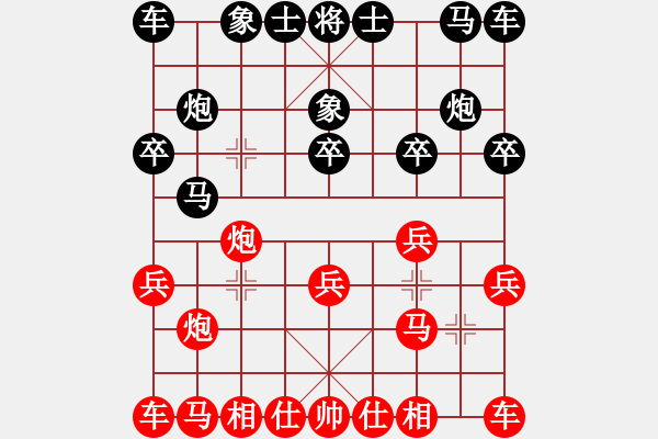 象棋棋譜圖片：飛奕 后勝 軒軒7-3 - 步數(shù)：10 