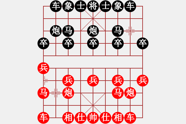 象棋棋譜圖片：20210417九尾龜布局付中天先對(duì)項(xiàng)祉忱.XQF - 步數(shù)：10 