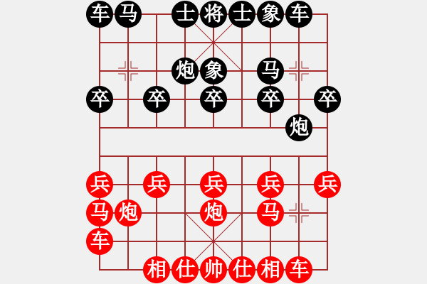 象棋棋譜圖片：海闊天空[紅] -VS- 情義★棋士[黑] - 步數(shù)：10 