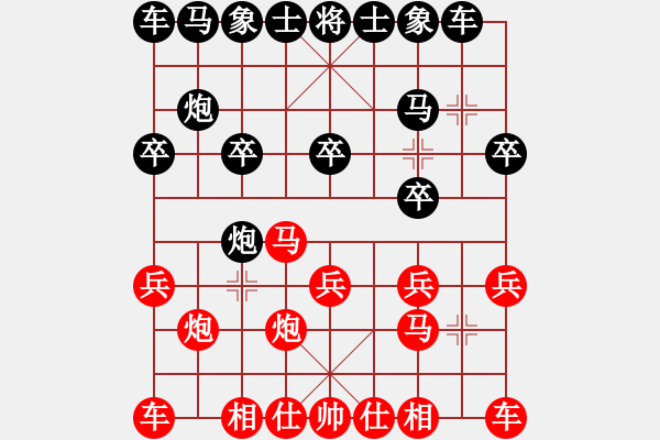 象棋棋譜圖片：黃仕清     先勝 鄭乃東     - 步數(shù)：10 