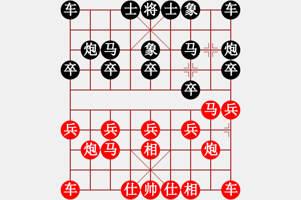 象棋棋譜圖片：黑俠(3弦)-勝-高棋天大勝(8弦) - 步數(shù)：10 