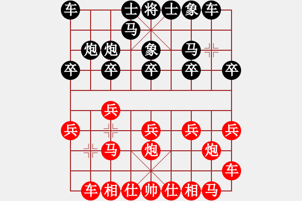 象棋棋譜圖片：2017鳳崗1季度象棋公開(kāi)賽趙金華先負(fù)周少勇11 - 步數(shù)：10 