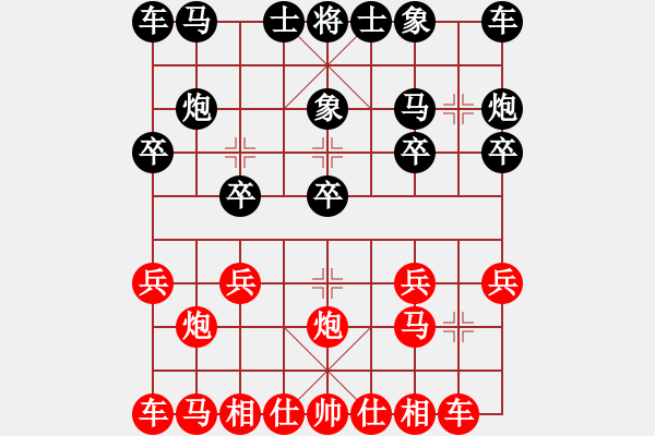 象棋棋譜圖片：《學(xué)習(xí)大師后手》屏風(fēng)馬進(jìn)3卒破中炮急進(jìn)中兵相位馬 - 步數(shù)：10 