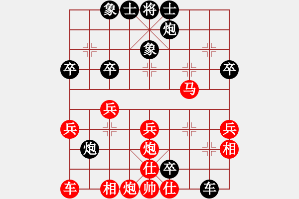 象棋棋譜圖片：飛云戰(zhàn)士一(電神)-勝-王保長(天罡) - 步數(shù)：40 