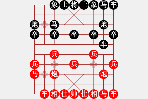 象棋棋譜圖片：張勇 先和 楊劍 - 步數(shù)：10 