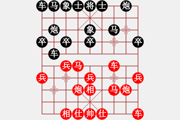 象棋棋譜圖片：測評(píng) 電腦分析 對(duì)兵局 - 步數(shù)：20 